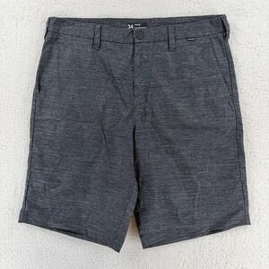 Hurley Shorts Mens 34 Gray Nike Dri-Fit Chino Hybrid Golf Walking Activewear